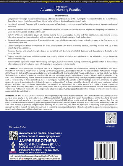 Textbook of Advanced Nursing Practice, 2/E for MSc Nursing Students as per INC Syllabus | Theories, Healthcare Delivery, Genetics, Epidemiology and Evidence-based Practice with PYQs and Flash Cards