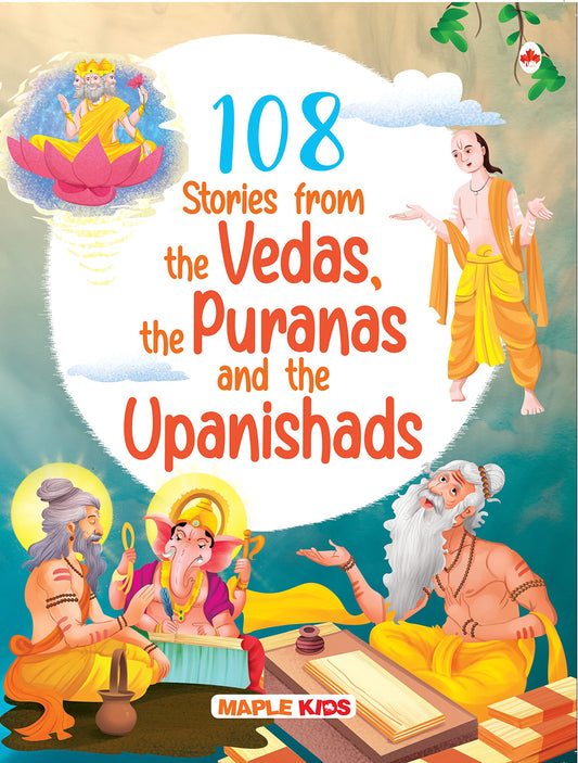 108 Stories from the Vedas, the Puranas and the Upanishads for Children (Illustrated) - Indian Mythology Story Book for Kids - Bedtime Stories -Read Aloud to Infants, Toddlers