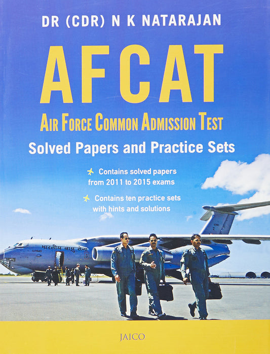 AFCAT: Air Force Common Admission Test - Solved Papers and Practice Sets book cover