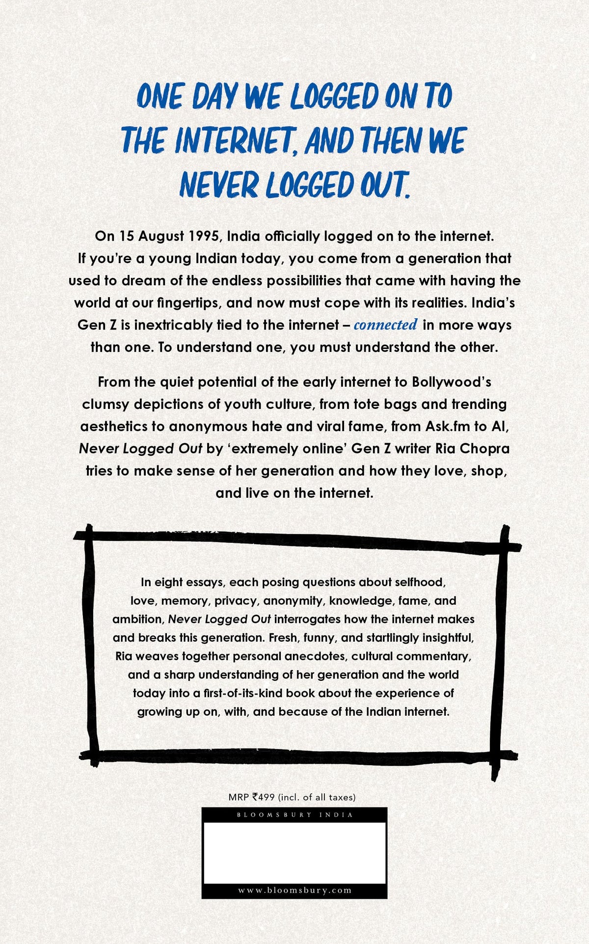 Never Logged Out: How the Internet Created India’s Gen Z | National Bestseller