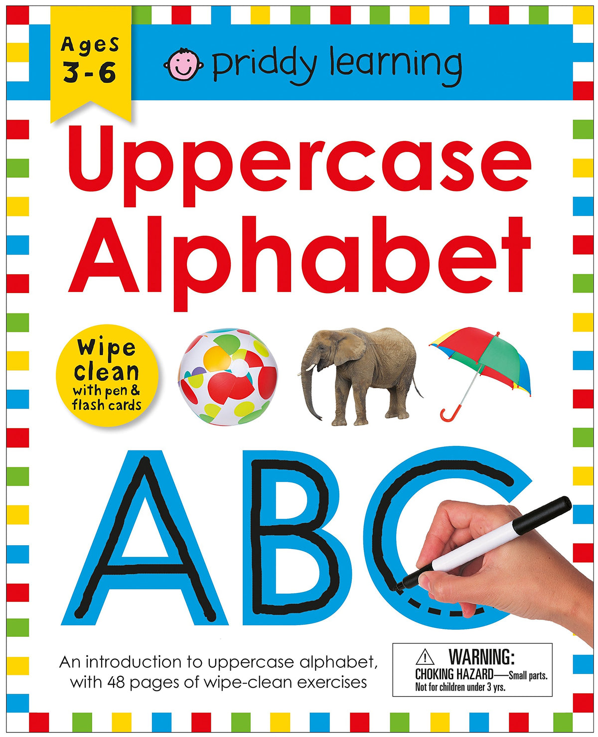 Wipe Clean Workbook: Uppercase Alphabet (Enclosed Spiral Binding) book cover