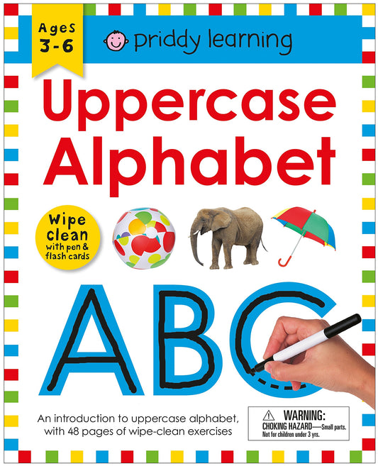 Wipe Clean Workbook: Uppercase Alphabet (Enclosed Spiral Binding) book cover
