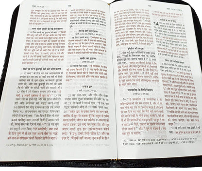 Holy Bible Hindi (Red Letter Edition) Zip Golden Edge Contains Old and New Testament BSI