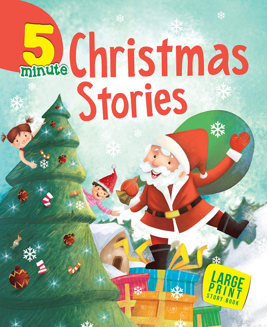 Large Print: 5 Minute Christmas stories by Om Books Editorial Team book cover