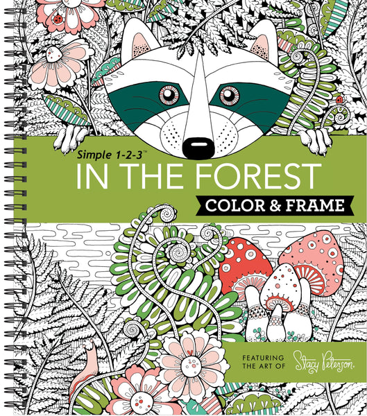 Color & Frame - In the Forest (Adult Coloring Book) 