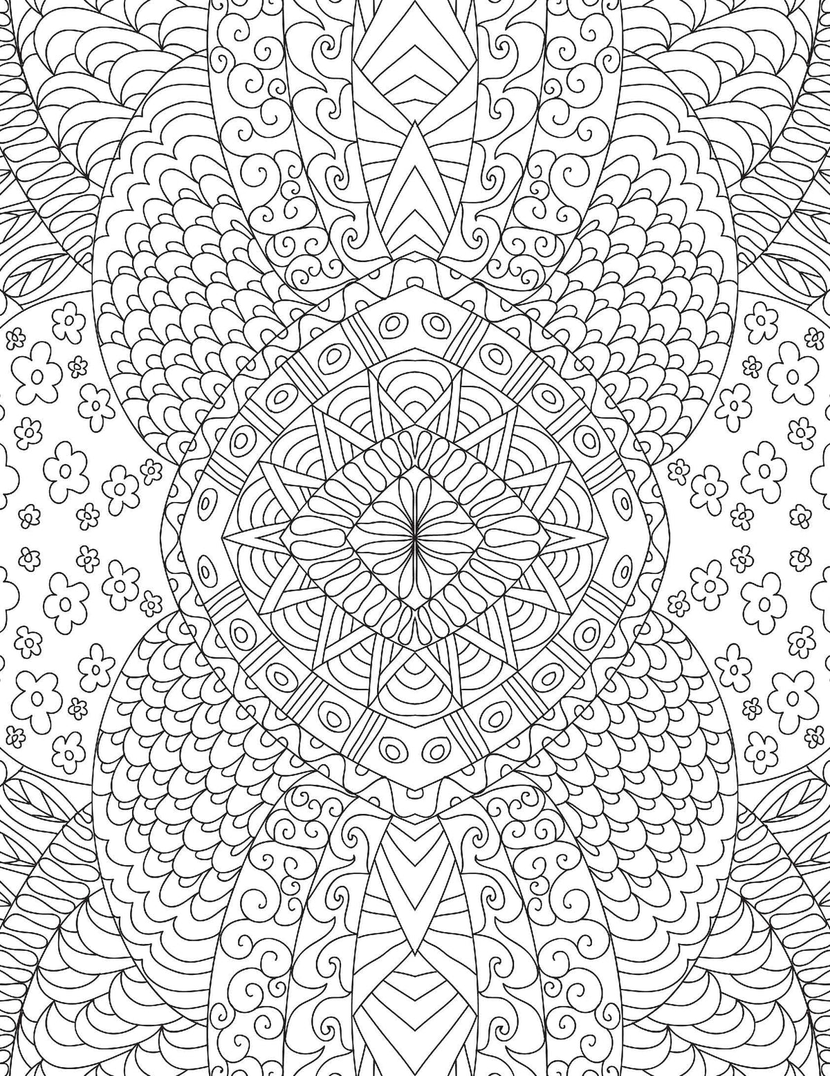 Patterns Adult Colouring Book for Peace & Relaxation | Intricate Designs and Beautiful Motifs for Creative Expression and Stress Relief