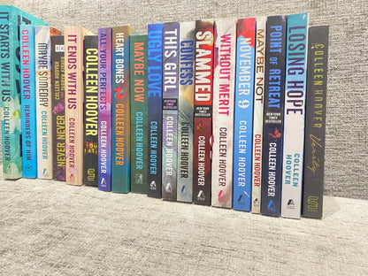 Colleen Hoover 19-Book Collection Set – It Ends With Us, It Starts With Us, Ugly Love, November 9, Reminders of Him, Confess & More