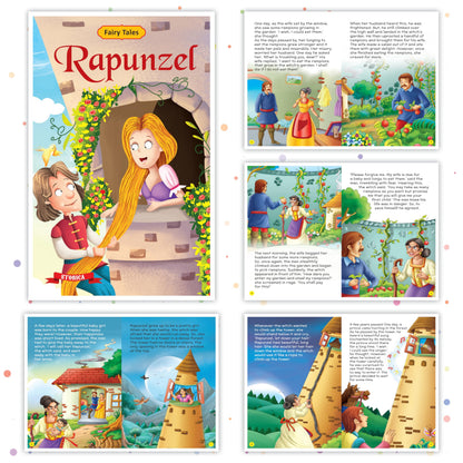Set of 10 Fairy Tales Story Books for Kids|English Short Stories for 3+ | Cindrella,Rapunzel, Nightangle,Ugly Duckling & Others