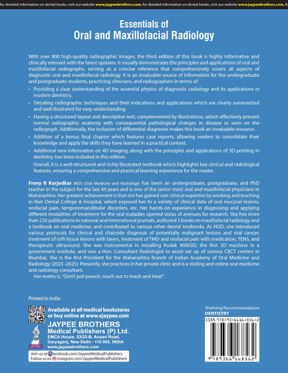 Essentials of Oral and Maxillofacial Radiology, 3/E for BDS and MDS Students | 800+ Radiographic Images with CBCT, Digital Radiography, 4D Imaging and 3D Printing in Dentistry: 1