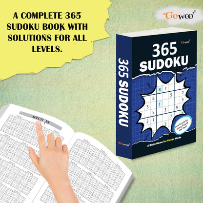 365 Sudoku :- Brain Training Sudoku Puzzle Book, Sudoku puzzle book, Brain Booster sudoku book, 365 sudoku puzzles book, Classic Sudoku Puzzle Book, Travel-sized sudoku puzzle book