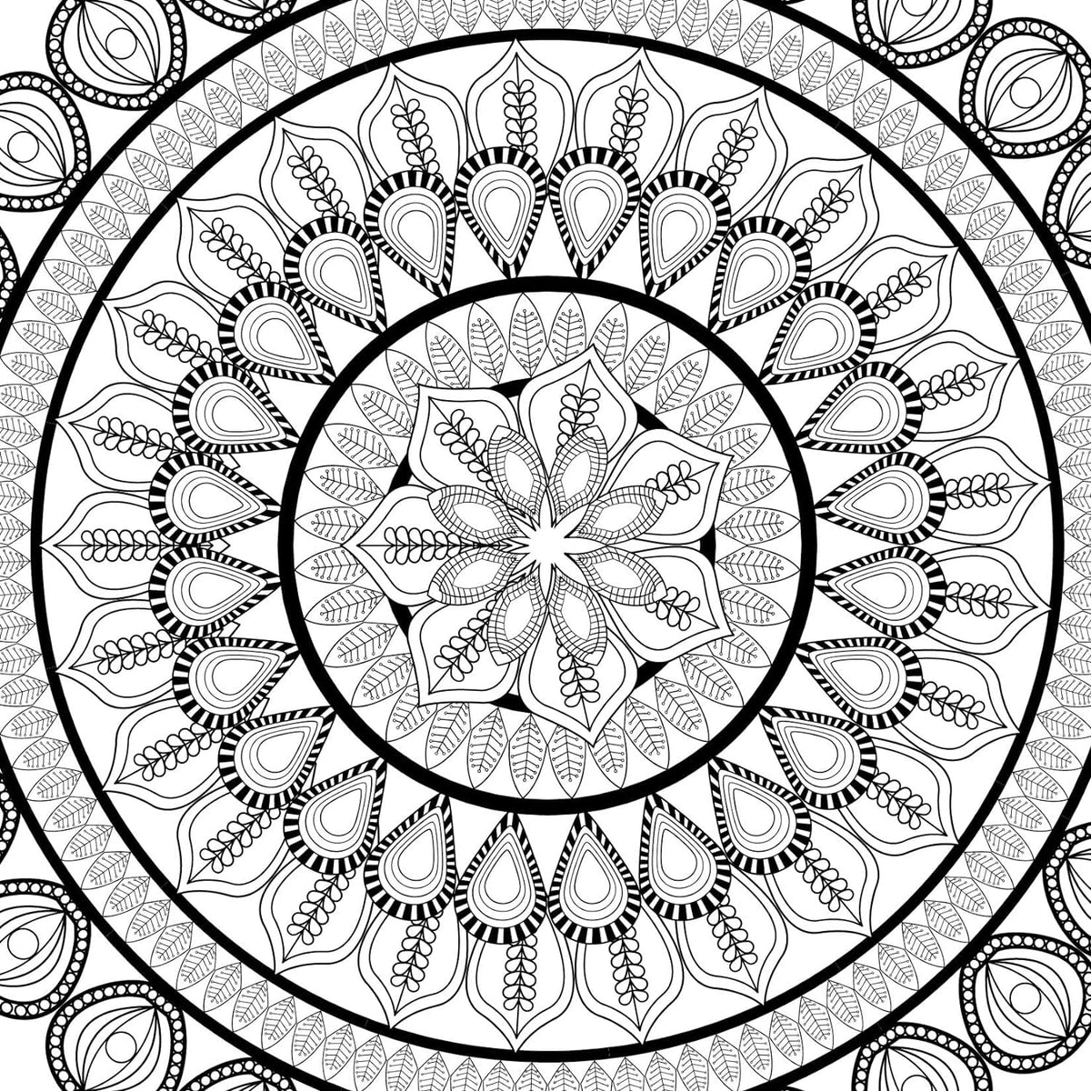Refreshing Mandala Colouring Book for Adults Book 5| Intricate Mandala Designs for Mindfulness, Relaxation & Creativity | High Quality Paper for Pens, Pencils & Markers