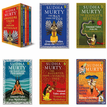 Unusual Tales from Indian Mythology | Sudha Murty’s Bestselling Series | Set of 5 Books | Stories from Mahabharata, Ramayana, & Mythical Characters | Ages 9+