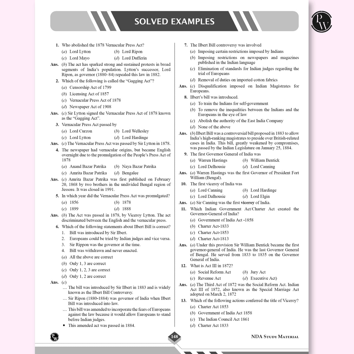 PW Shaurya NDA Book 2026 – NDA/NA General Knowledge | Latest 2025 Solved Paper | Geography, History, Economics, Political Science | Chapterwise Theory, PYQs, Practice Exercises