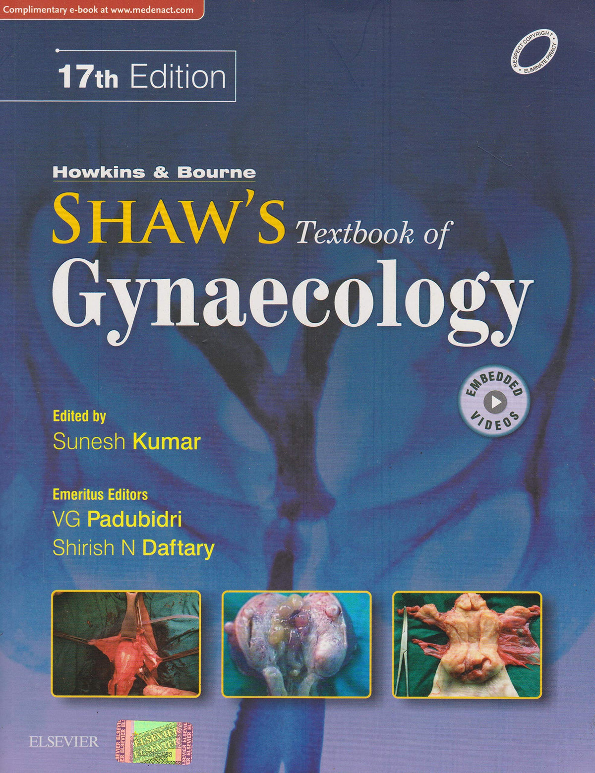 Howkins & Bourne Shaw's Textbook of Gynaecology, 17e