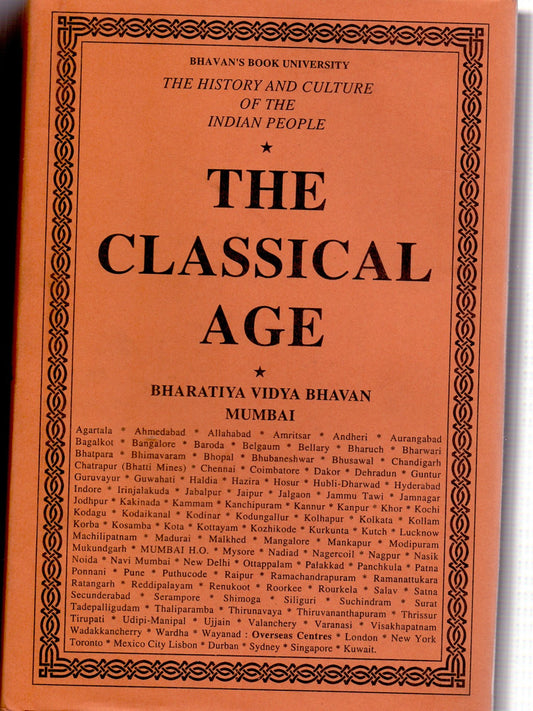 The History And Culture Of The Indian People Volume 3: The Classical Age (The History And Culture Of The Indian People) by R.C. MAJUMDAR (Author) book cover