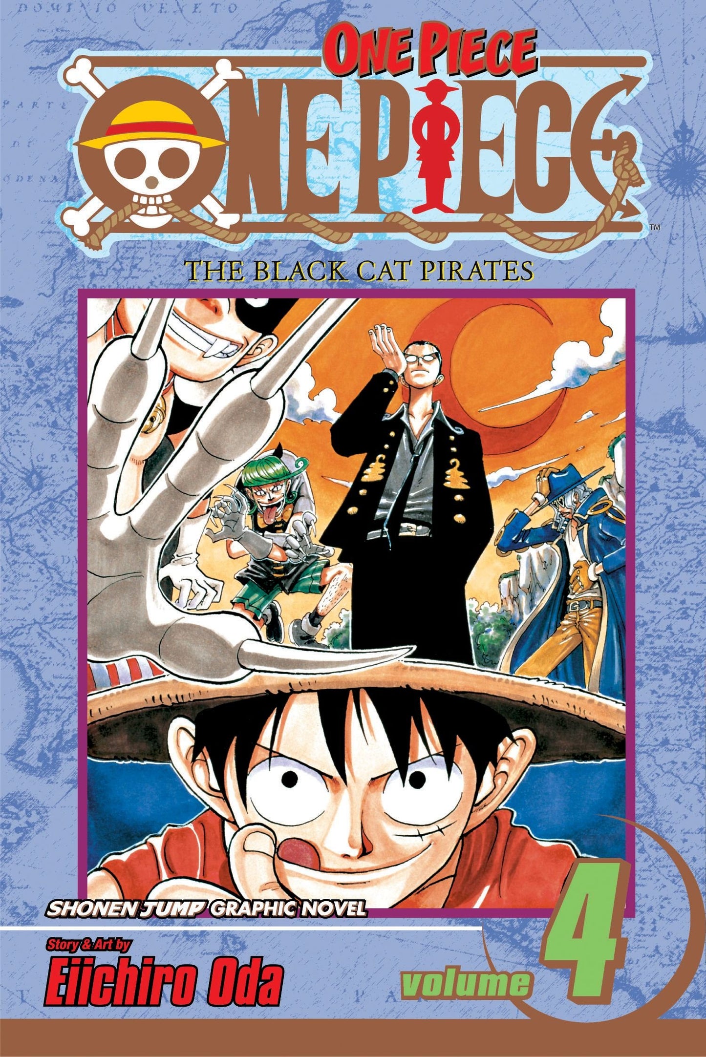 One Piece, Vol. 4: The Black Cat Pirates  