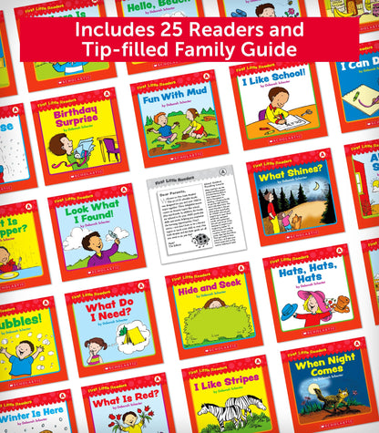 First Little Readers Parent Pack: Guided Reading Level A: 25 Irresistible Books That Are Just the Right Level for Beginning Readers 