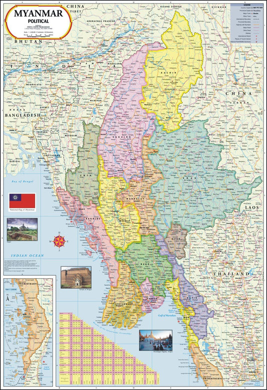 Myanmar (Burma) Map