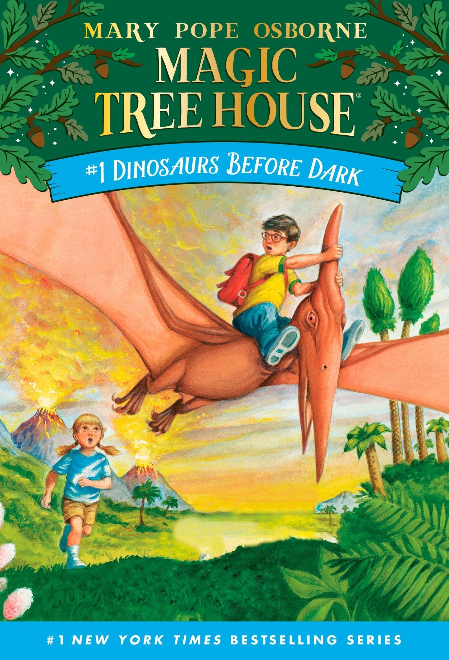 Magic Tree House #1: Dinosaurs Before Dark (A Stepping Stone Book(TM)) (Magic Tree House (R)) Osborne  Mary Pope and Murdocca  Sal by Mary Pope Osborne (Author), Sal Murdocca (Illustrator) book cover