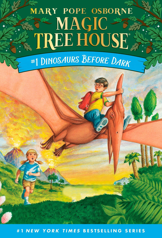 Magic Tree House #1: Dinosaurs Before Dark (A Stepping Stone Book(TM)) (Magic Tree House (R)) Osborne  Mary Pope and Murdocca  Sal by Mary Pope Osborne (Author), Sal Murdocca (Illustrator) book cover