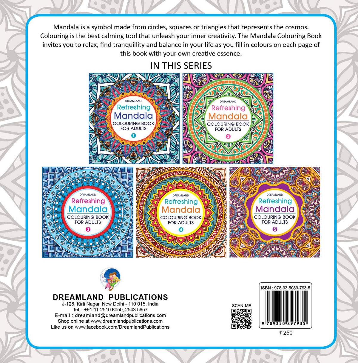 Refreshing Mandala Colouring Book for Adults Book 5| Intricate Mandala Designs for Mindfulness, Relaxation & Creativity | High Quality Paper for Pens, Pencils & Markers