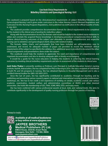 Case Book/ Clinical Requirements for Midwifery/ Obstetrics and Gynecological (OBG) Nursing I & II, 3/E | Clinical Case Recording Book for BSc Nursing 6th & 7th Semesters: 1