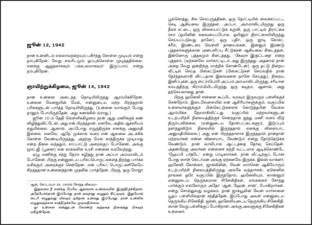 The Diary of a Young Girl (Tamil)