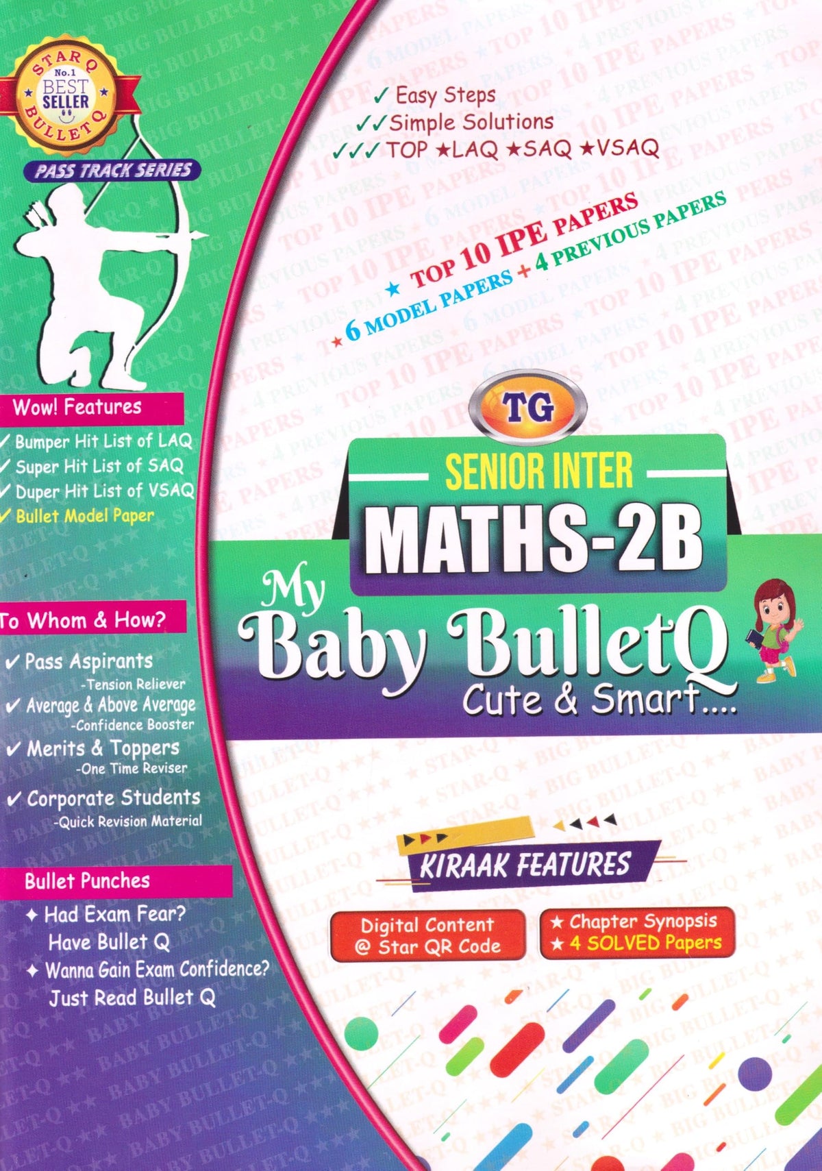 TG My Baby Bullet Q Intermediate 2nd Year MPC 2026-27 | Mathematics 2A & 2B, Physics & Chemistry | IPE Quick Revision & Exam Prep | Set of 4 Books (English Medium)