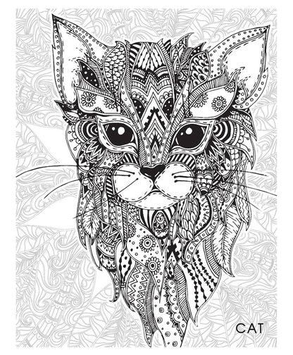 Animals & Birds Creative Doodle Colouring Book for Beginners and Adults | Intricate Wildlife Patterns for Relaxation and Creativity | Printed on High-Quality Paper for Pencil, Gel Pen & Marker Use