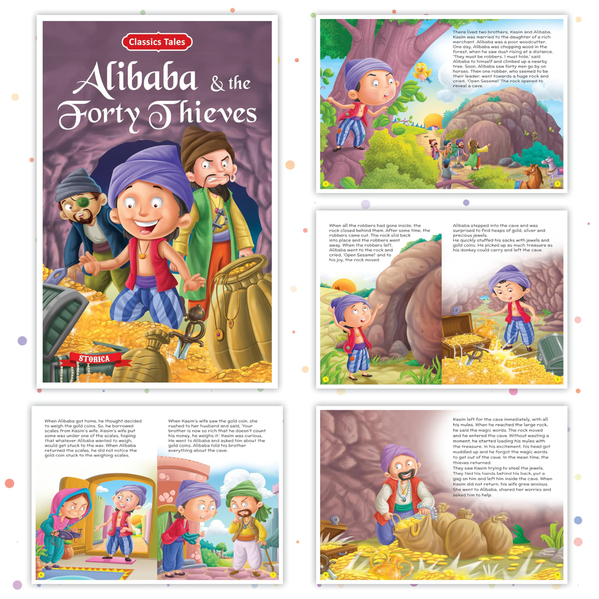 Set of 10 Classics Tales Story Books for Kids|English Short Stories for 3+ | Aladdin, Alibaba, Jungle Book & Others