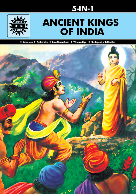 Ancient Kings of India: 5 in 1 (Amar Chitra Katha) by Reena I. Puri (Author), Reena Ittyerah Puri (Editor) book cover