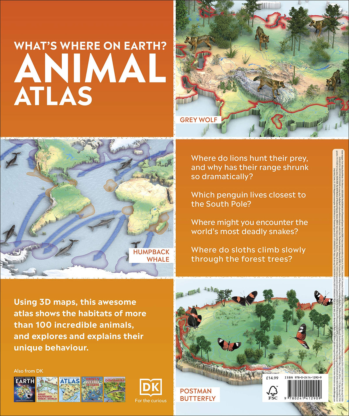 What's Where on Earth? Animal Atlas: The World's Wildlife as You've Never Seen it Before (DK Where on Earth? Atlases)
