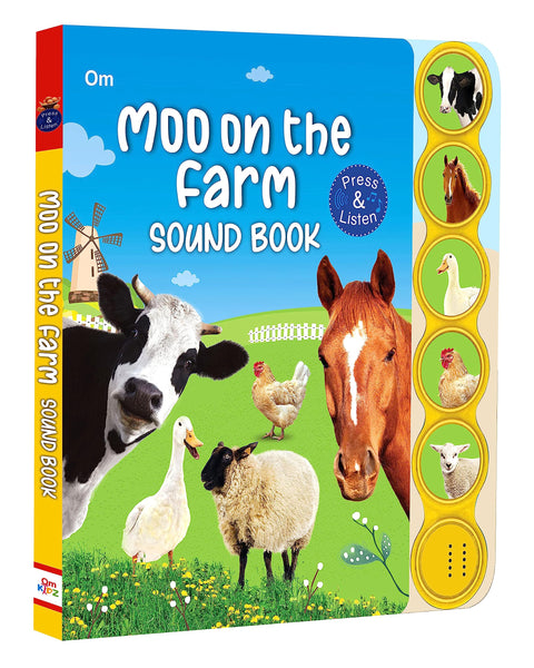 Moo On the Farm: Sound Board Book for Children | Touch & Listen Fun with Farm Animals | Realistic Animal Sounds | Learn Through Play | Baby’s First Noisy Farm Adventure | Interactive Board Book for Little Minds
