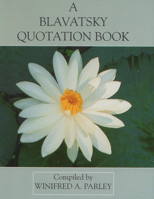 A Blavatsky Quotation Book  H/B book cover