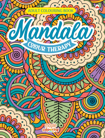 Adult Colouring Book - Mandala Colour Therapy - Colouring Activity Books for Adults - Creative Colouring Book to Reduce Stress