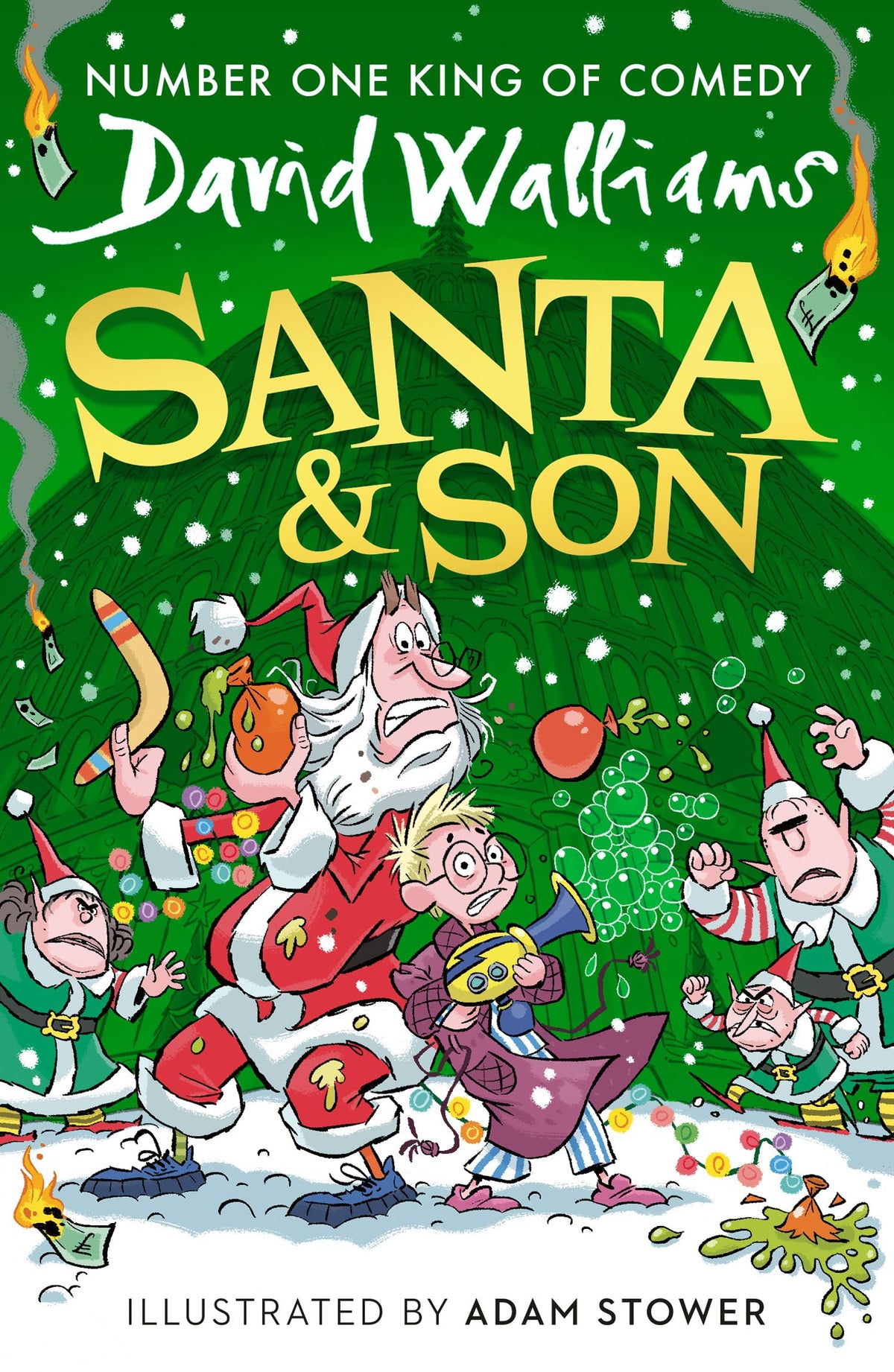 Santa & Son: New for 2025, a hilarious, illustrated Christmas adventure for young readers from bestselling children’s author David Walliams: A book by David Walliams