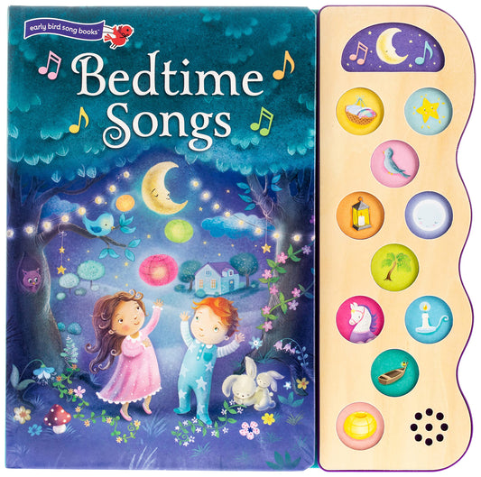 Bedtime Songs 11 Button Song Book (Early Bird Song) by LLC Cottage Door Press (Author), Sanja Rescek (Illustrator) book cover