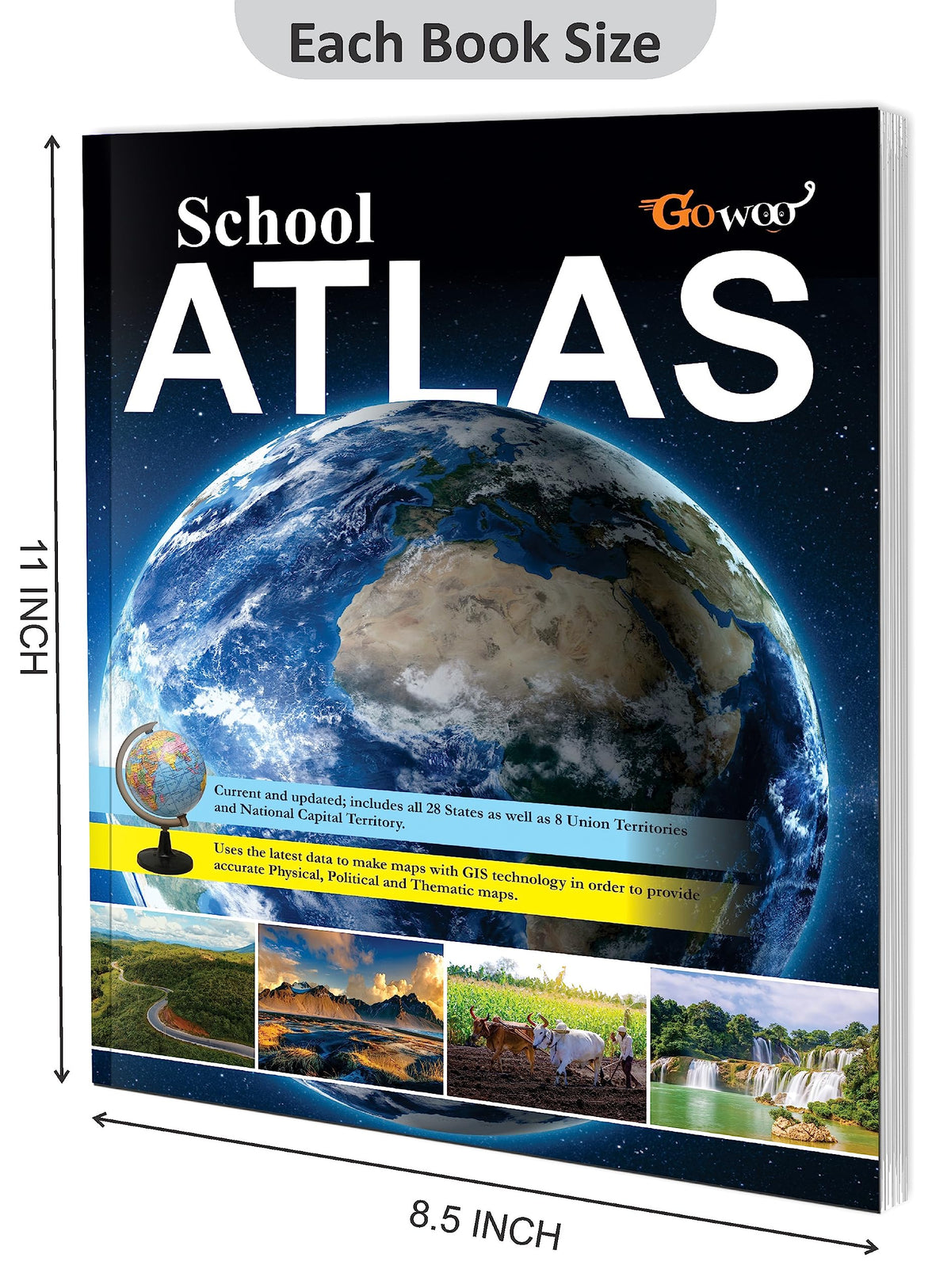 SCHOOL ATLAS (ENGLISH) - MAPLITHO | Student's Guide to Geography: Latest Edition Atlas with Detailed Maps