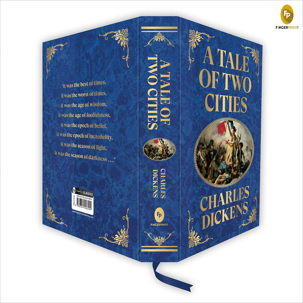 A Tale of Two Cities by Charles Dickens (Deluxe Hardbound Edition) – Classic Historical Literature| French Revolution| Explores Themes of Redemption and Oppression