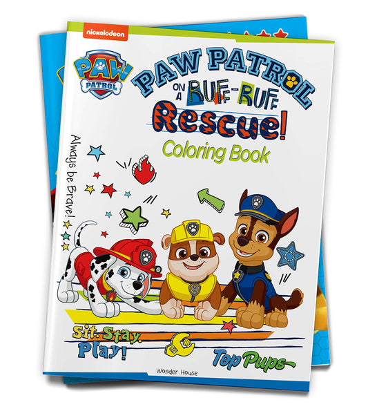 Paw Patrol On A Ruff-Ruff Rescue: Paw Patrol Coloring Book For Kids book cover