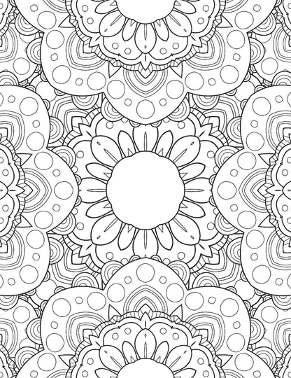 Flowers Adult Colouring Book for Relaxation & Mindfulness | Beautiful Floral Designs to Relieve Stress & Inspire Creativity with Colour