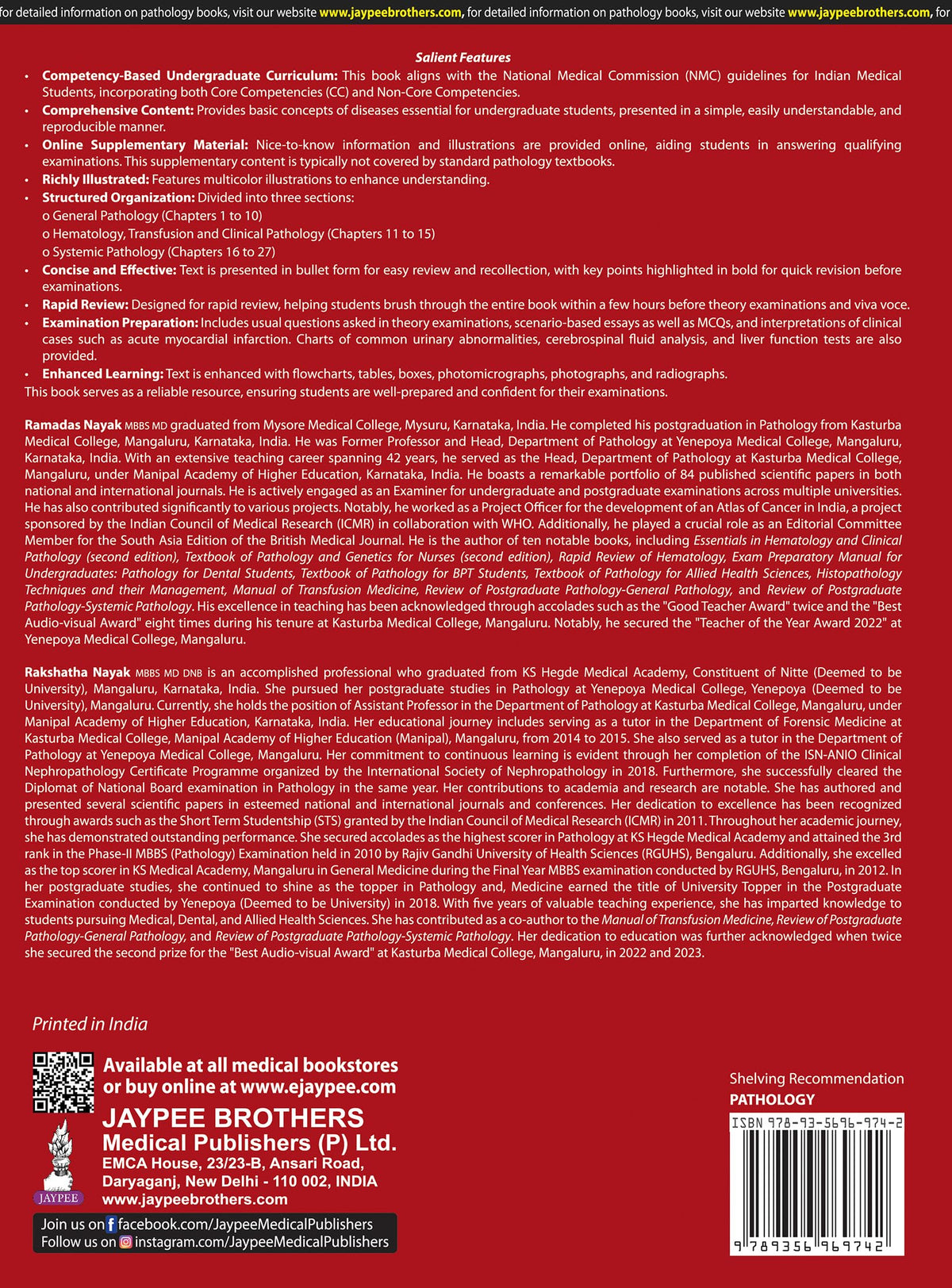 Pathology Exam Preparatory Manual for Undergraduates, 5/E for MBBS 2nd Year Students | High-Yield Guide with Flowcharts, Photomicrographs and Scenario-Based MCQs for Theory, Viva and Practical Exams
