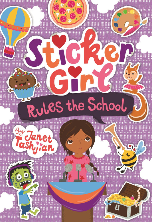 Sticker Girl Rules The School book cover