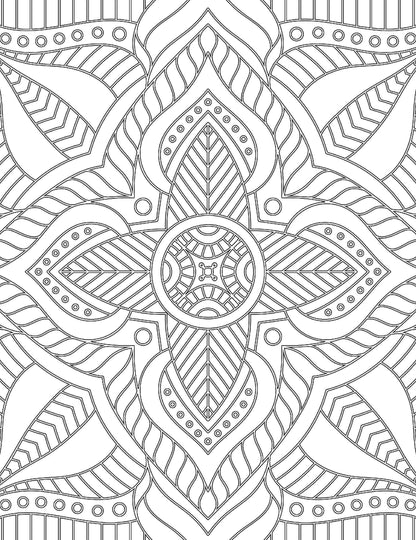 Mandala Adult Colouring Book for Adults | Beautiful Mandalas & Geometric Patterns to Relieve Stress, Improve Focus, Encourage Mindfulness and Inspire Creative Artistic Expression