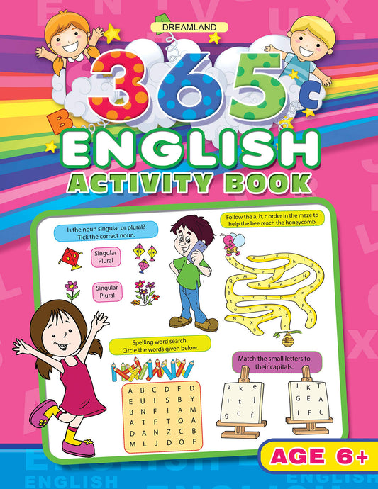365 English Activities Book by Dreamland Publications (Author) book cover