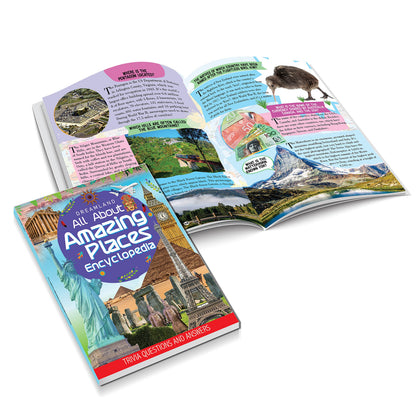 Amazing Places Encyclopedia for Children Age 5–15 Years | Illustrated Geography Book with Fun Facts, Trivia Questions & Answers | Learn About Famous Landmarks, Natural Wonders, Countries, Continents, Oceans & World Monuments