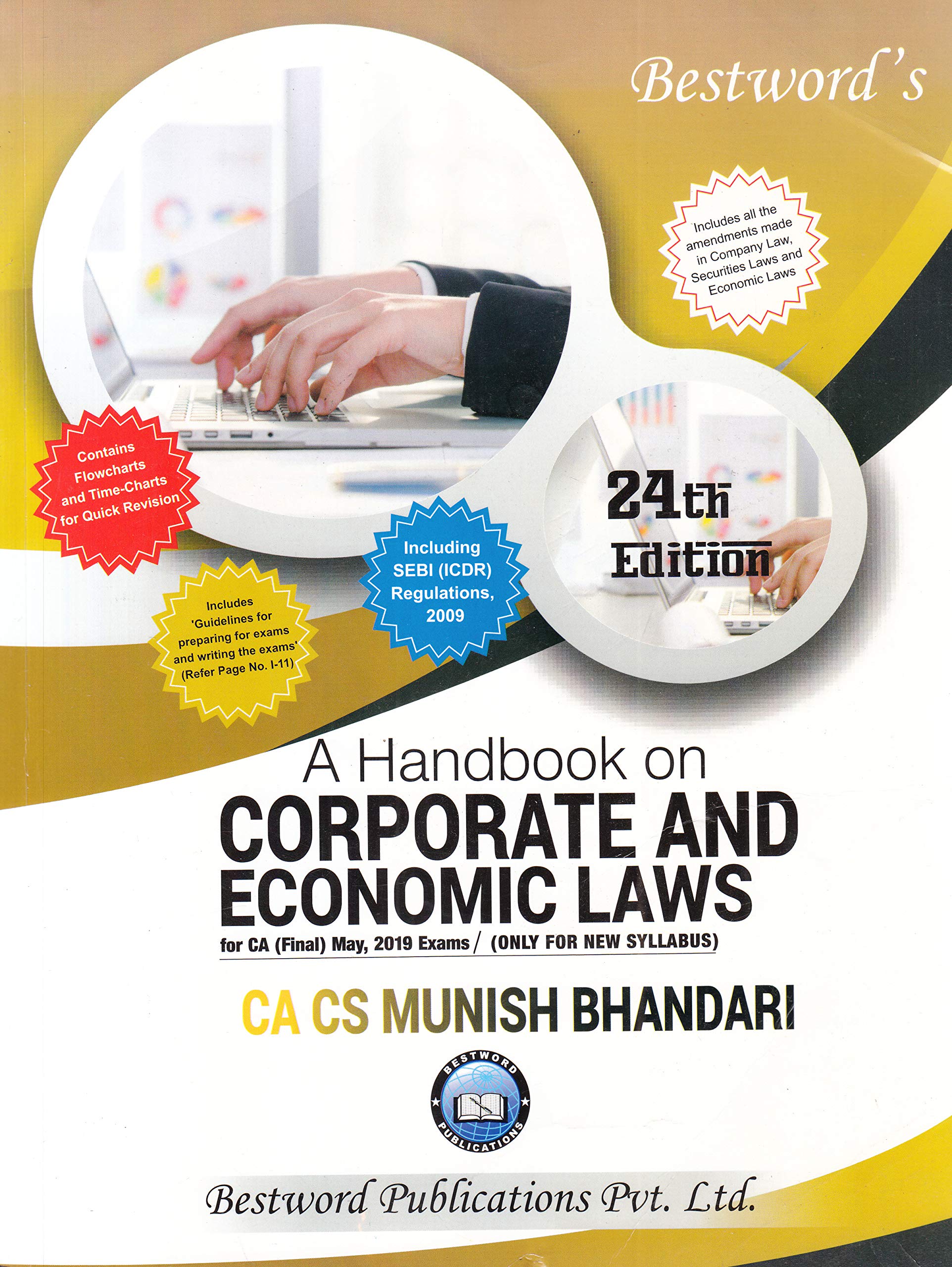 A Handbook on Corporate And Economic Laws (For CA (Final) May, 2019 Examination/ Only For New Syllab book cover