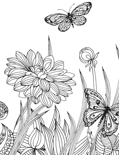 Flowers Adult Colouring Book for Relaxation & Mindfulness | Beautiful Floral Designs to Relieve Stress & Inspire Creativity with Colour