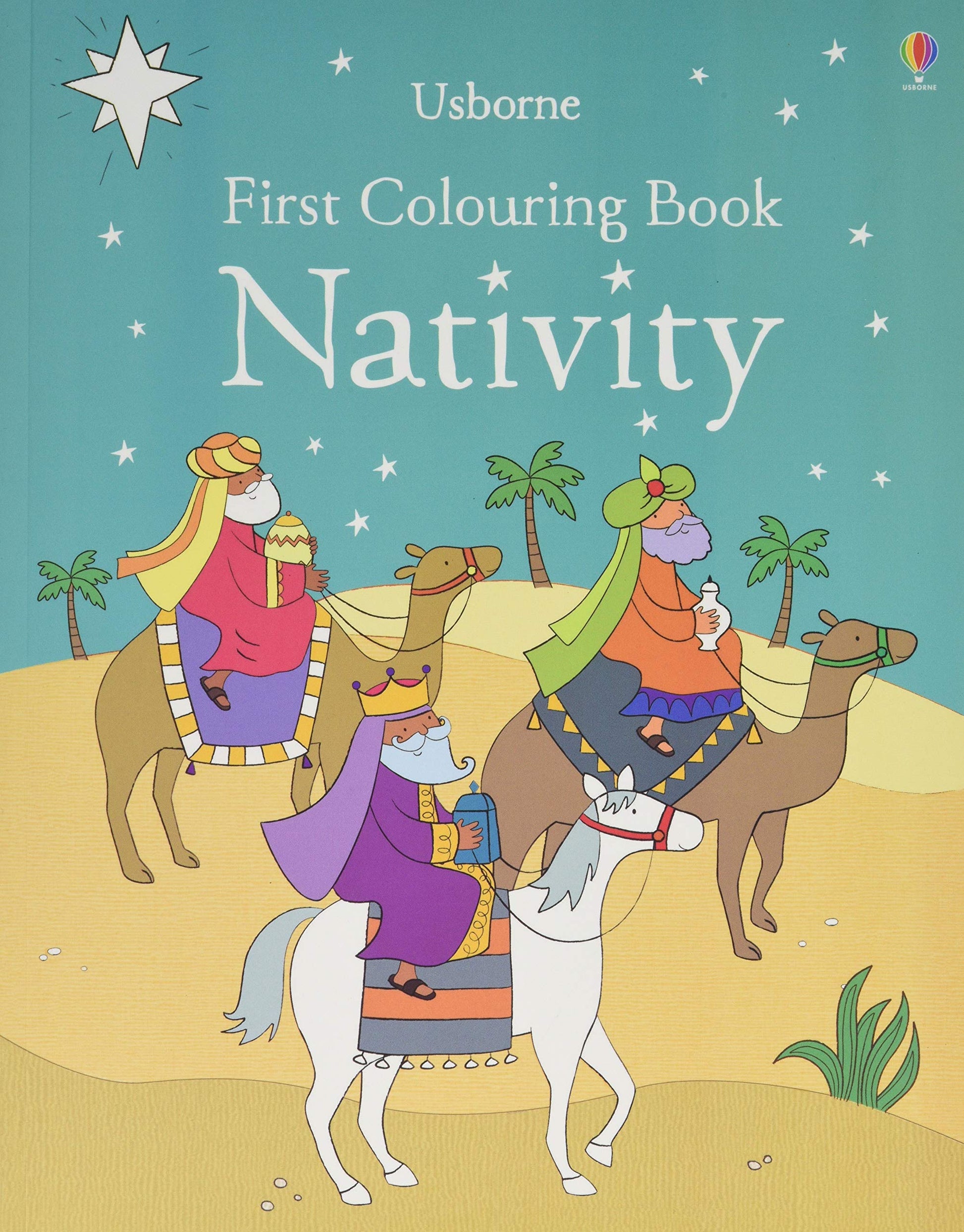 FIRST COLOURING BOOK NATIVITY book cover