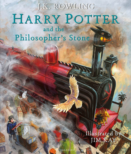 Harry Potter and the Philosopher's Stone: Illustrated Edition by J.K. Rowling book cover